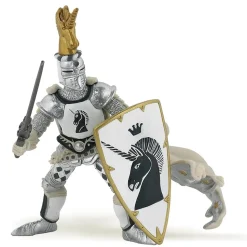 Figura del escudo del unicornio del maestro de armas - Papo