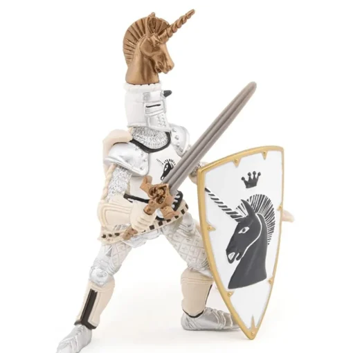 Figura del escudo del unicornio del maestro de armas - Papo