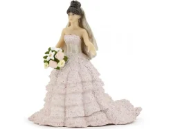 Figura novia de encaje rosa - Papo