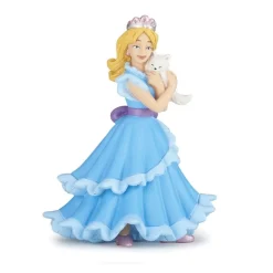Figura Princesa Azul y Gato - Papo