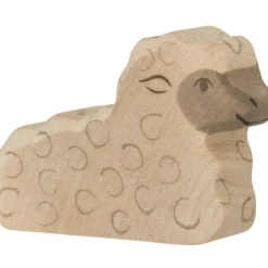 Figurilla de cordero, acostado - Holztiger