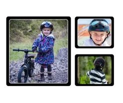 Gafa Casque Negra MEDIA - Kiddimoto