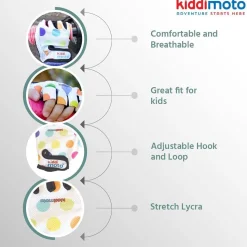 Gants Pastel Dotty MEDIUM - Kiddimoto