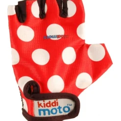 Gants Red Dotty MEDIUM - Kiddimoto