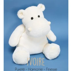Hip Chic peluche hipopótamo marfil 25 cm - Histoire d'Ours