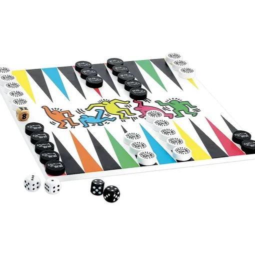 Jeu de Dames Backgammon Keith Haring - Vilac