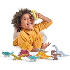 Juego de animales de madera Dinosaurios - Tender Leaf Toys