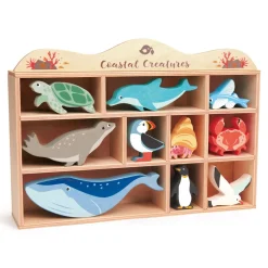 Juego de animales marinos de madera - Tender Leaf Toys