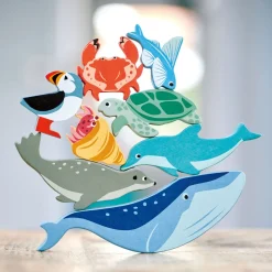Juego de animales marinos de madera - Tender Leaf Toys