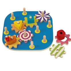 Juego de engranajes de madera - Selecta
