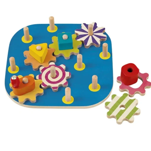 Juego de engranajes de madera - Selecta