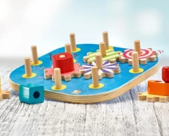 Juego de engranajes de madera - Selecta