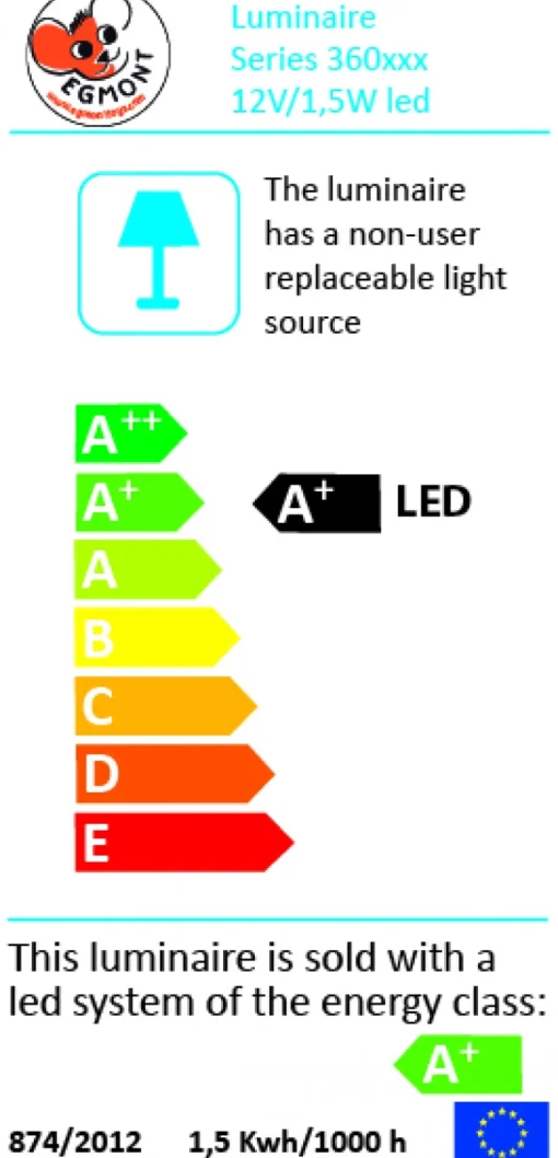 Lámpara de mesa/noche LED cervatillo de 40 cm - Egmont Toys