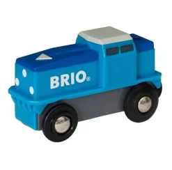 Locomotora de carga azul con batería - Brio