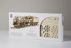 Locomotora de vapor modelo mecánico - Ugears