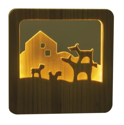 Luz nocturna de madera Bremen Musicians - Egmont Toys