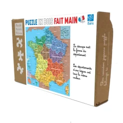 Mapa de los departamentos de Francia - Puzzle Michèle Wilson