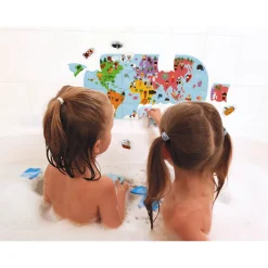 Mapa de rompecabezas de los exploradores del baño - Janod