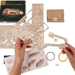 Mini Locomotora modelo mecánico - Ugears