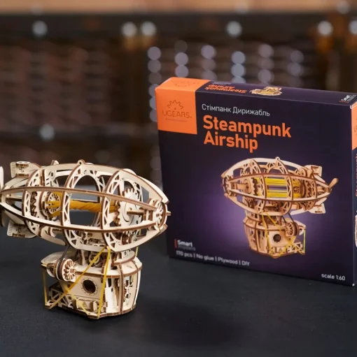 Mini-Dirigible Steampunk modelo mecánico - Ugears