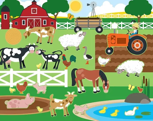 150 pegatinas reutilizables - Hábitats - Melissa & Doug
