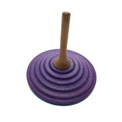 Peonza de madera Tukan morado turquesa 75 mm - Mader