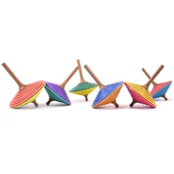 Peonza de madera Tukan naranja frambuesa 75 mm - Mader
