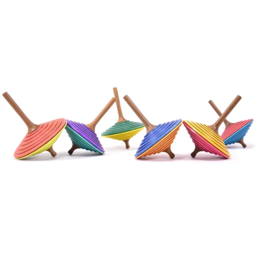 Peonza de madera Tukan naranja frambuesa 75 mm - Mader