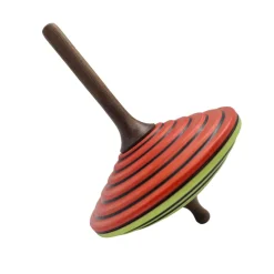 Peonza de madera Tukan rojo verde claro 75 mm - Mader