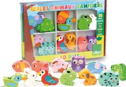 Perlas de madera Animales familiares - Vilac