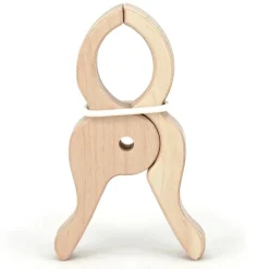 4 pinzas grandes de madera - Speelbelovend