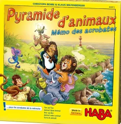 Pirámide de animales - Memo de los acróbatas - Haba