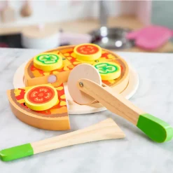 Pizza de madera para cortar - New Classic Toys