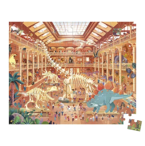 Puzle del museo de historia natural 100 piezas - Janod