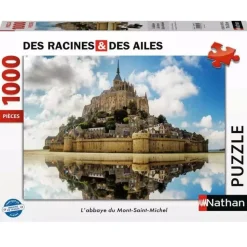 Puzzle Abadía del Monte Saint-Michel 1000 piezas - Nathan