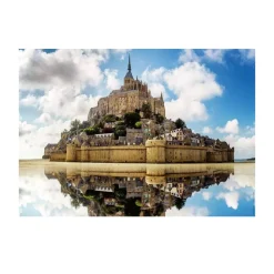 Puzzle Abadía del Monte Saint-Michel 1000 piezas - Nathan