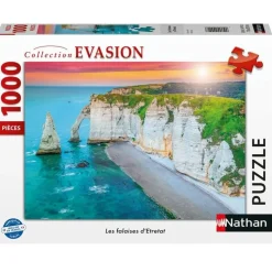 Puzzle Acantilados de Etretat 1000 piezas - Nathan