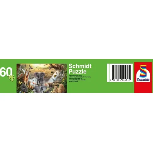 Puzzle Animales en África 60 pzs - Schmidt Spiele