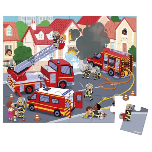 Puzzle de bomberos 24 piezas - Janod