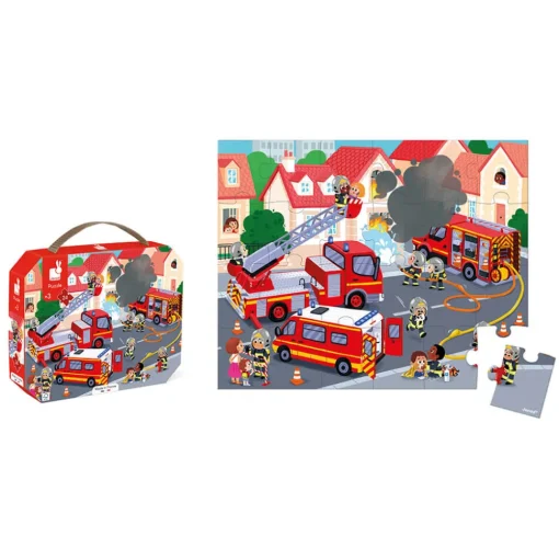 Puzzle de bomberos 24 piezas - Janod