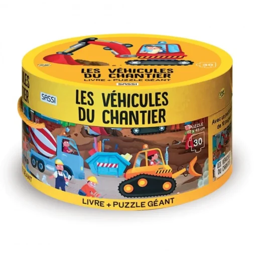 Puzzle de vehículos de construcción - Sassi Junior