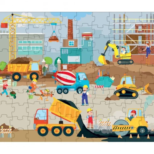 Puzzle de vehículos de construcción - Sassi Junior