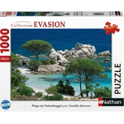 Puzzle Playa de palombaggia 1000 piezas - Nathan