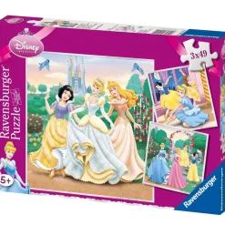 Puzzle Sueños de princesas de Disney 3x49 pcs - Ravensburger