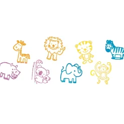 Sellos de animales con almohadillas de tinta - Goki