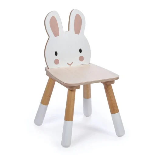 Silla infantil de madera Conejo de 30 x 30 x 47,5 cm - Tender Leaf Toys