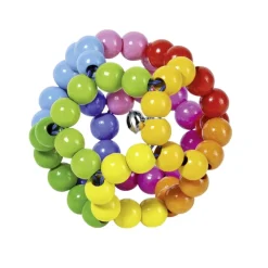 Sonajero de bola arco iris flexible - Goki