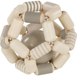 Sonajero de bola flexible gris blanco - Goki