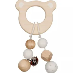 Sonajero de madera con cabeza de oso - Goki