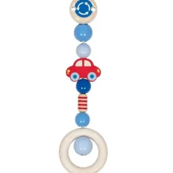 Sonajero de madera con clip Coche - Goki